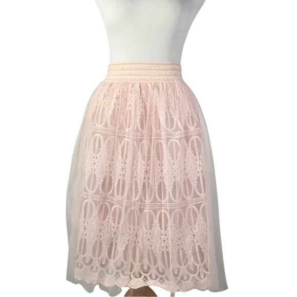 NWT Alya , from francescas , Lace and  tulle skirt - Picture 1 of 6